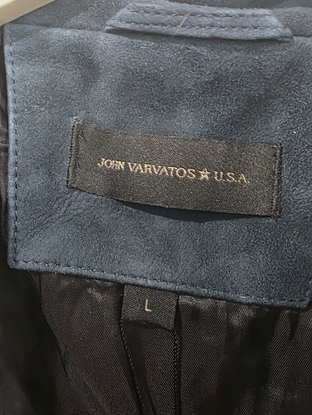 John Varvatos Men's Reede Racer Suede Jacket - Picture 5 of 8